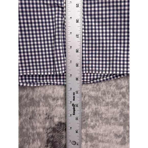 Johnnie O Shirt Large Mens Blue Gingham Check Long Sleeve Button Up Woven - Picture 6 of 9